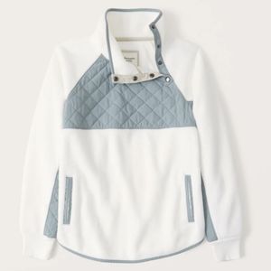 Abercrombie asymmetrical snap up fleece